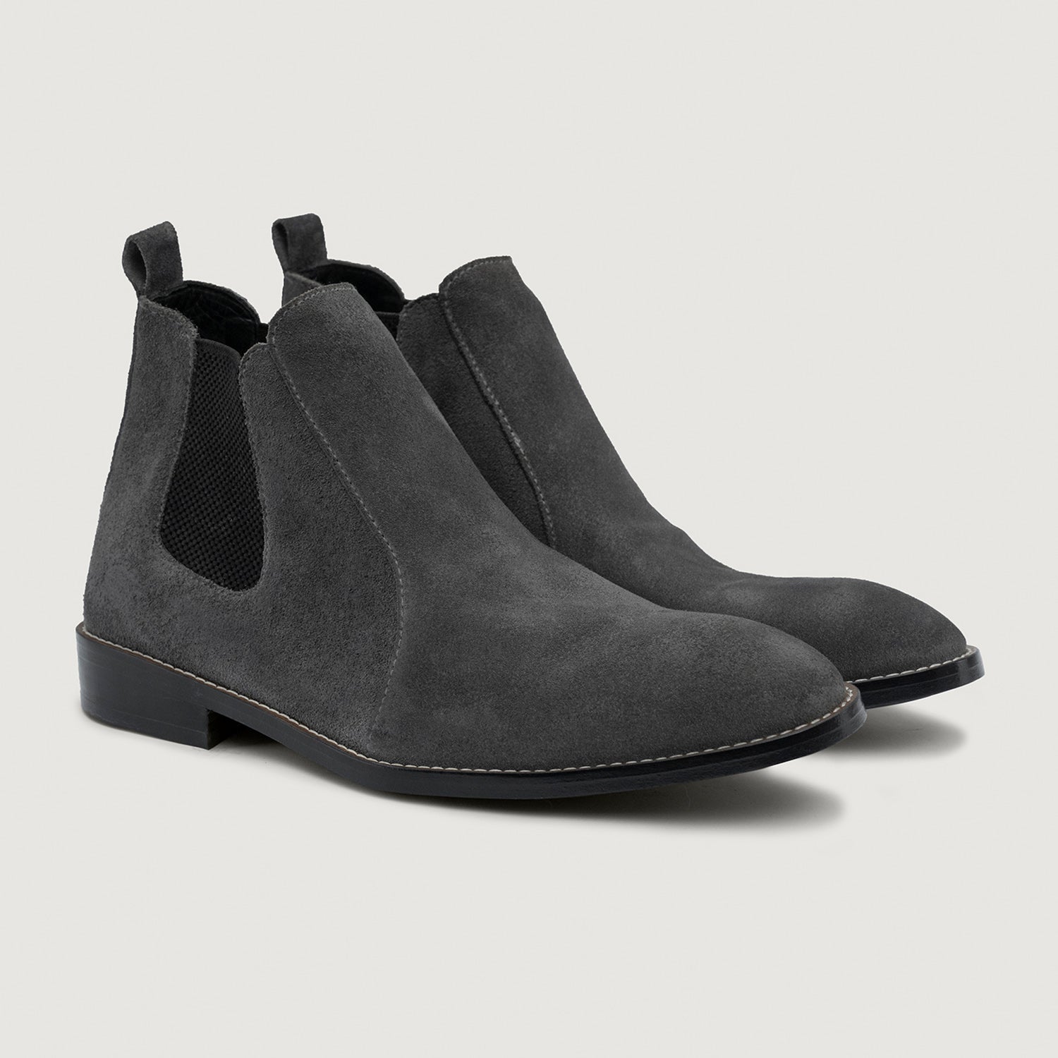 Clarkson Chelsea Grey Suede Leather Boots StudGuard For Men – The
